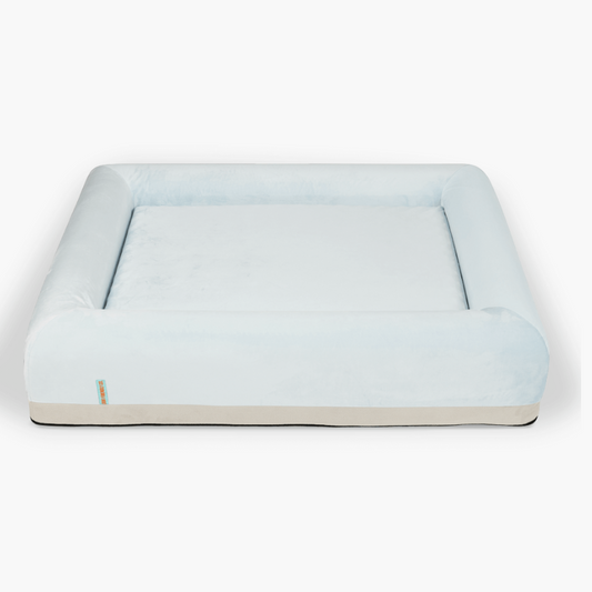 Premium Orthopedic Memory Foam Dog Bed - Sky Blue (Large)