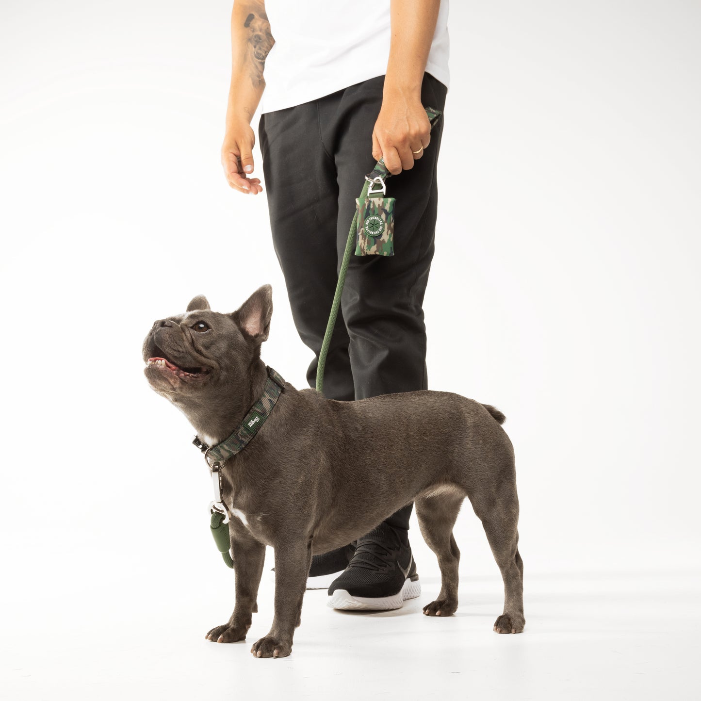 Collar Walk Set - Green Camo