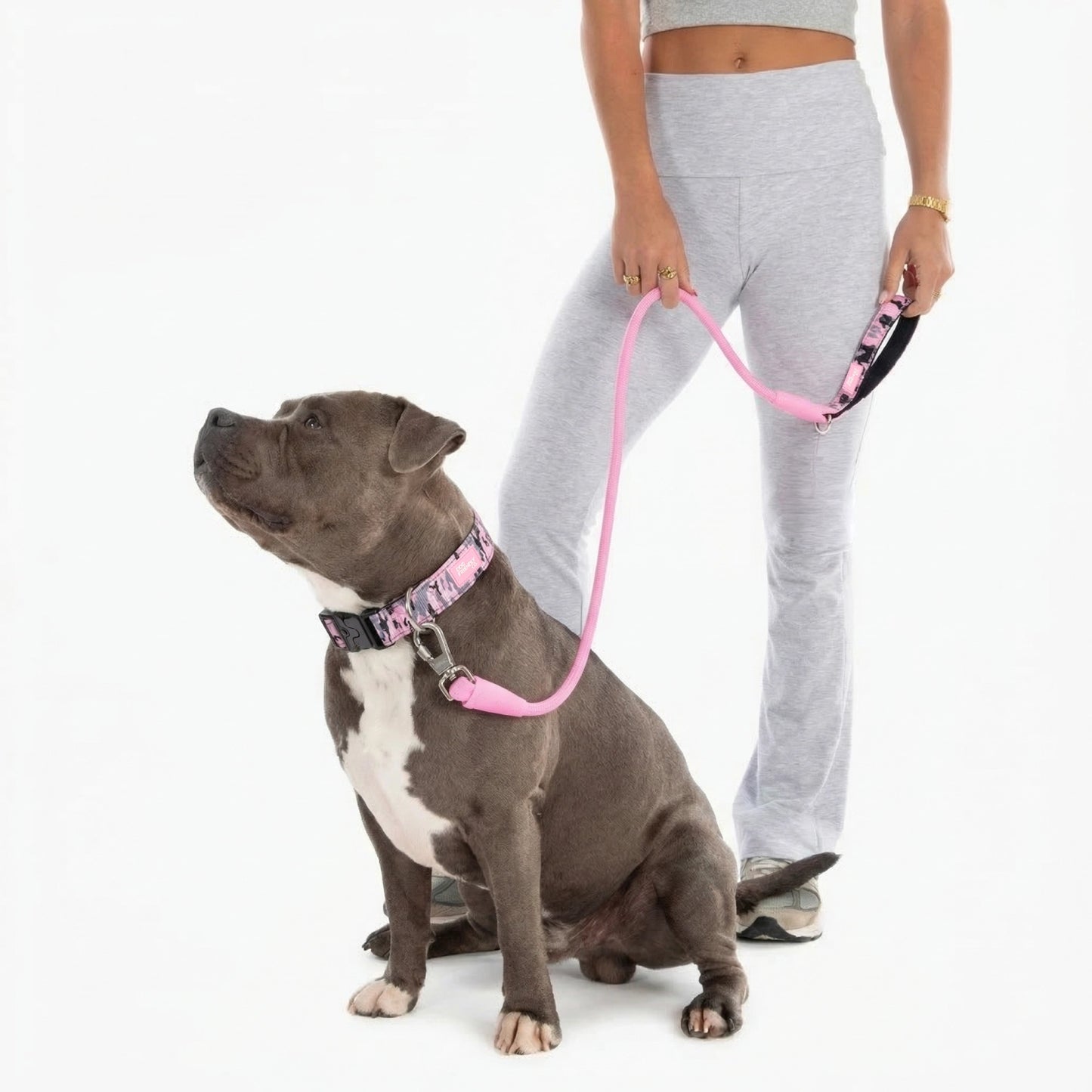 Collar Walk Set - Pink Camo