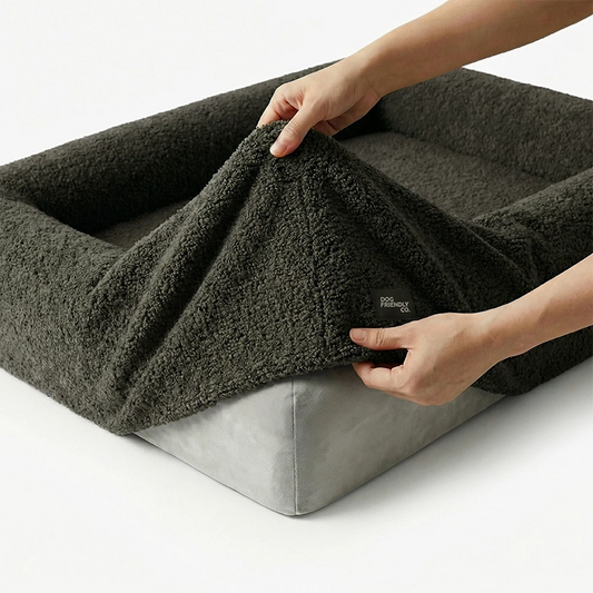 Bouclé Bed Replacement Cover - Brown Bouclé