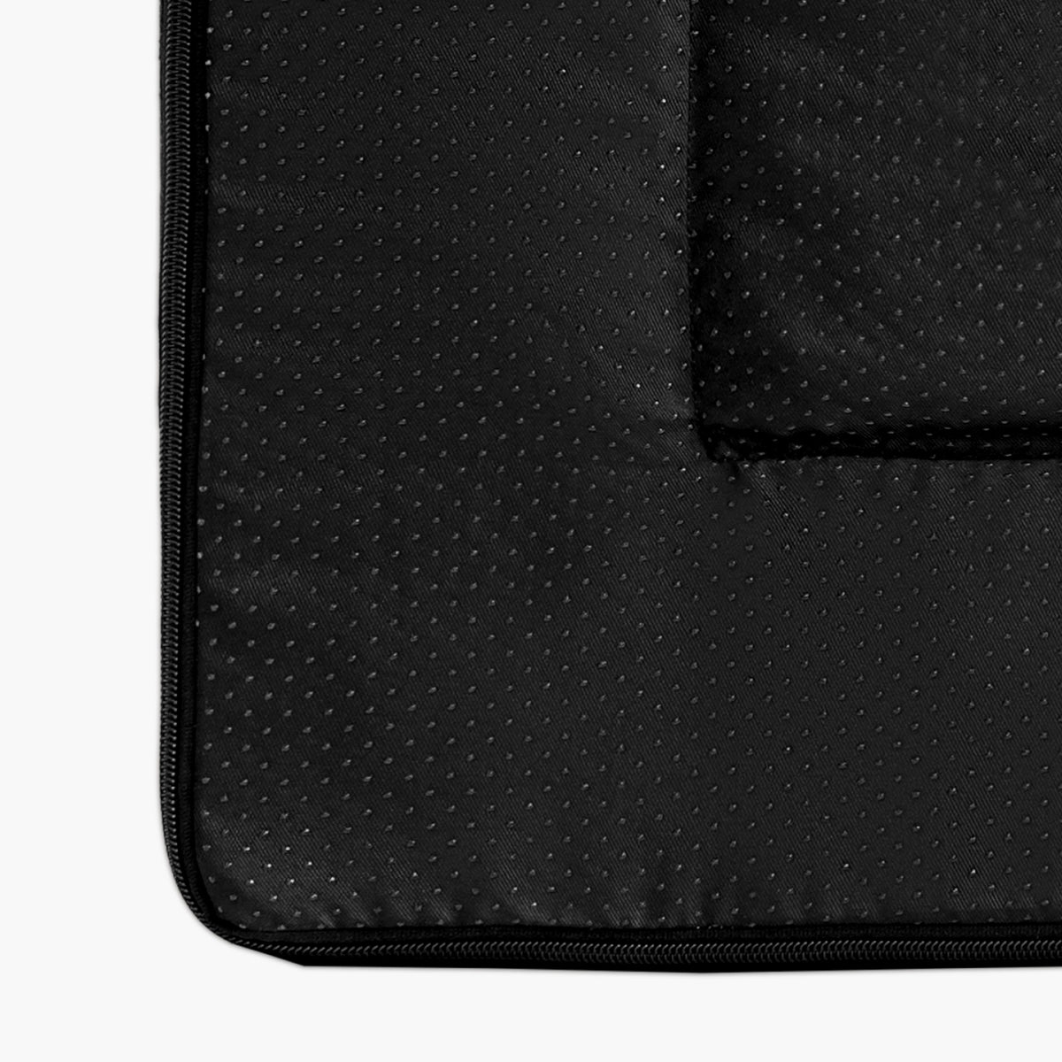 Close-up of the soft velvet lining inside the charcoal replacement cover.