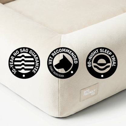 Dog Friendly Lifetime Warranty 60-Night Risk Free Trial.
