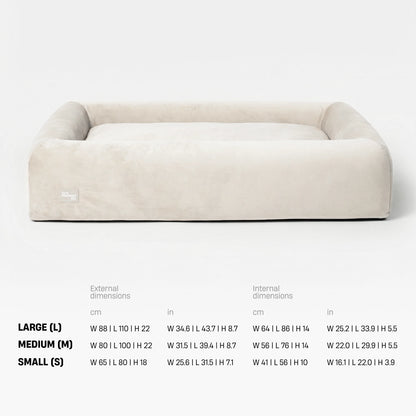 Premium Orthopedic Memory Foam Dog Bed - Beige