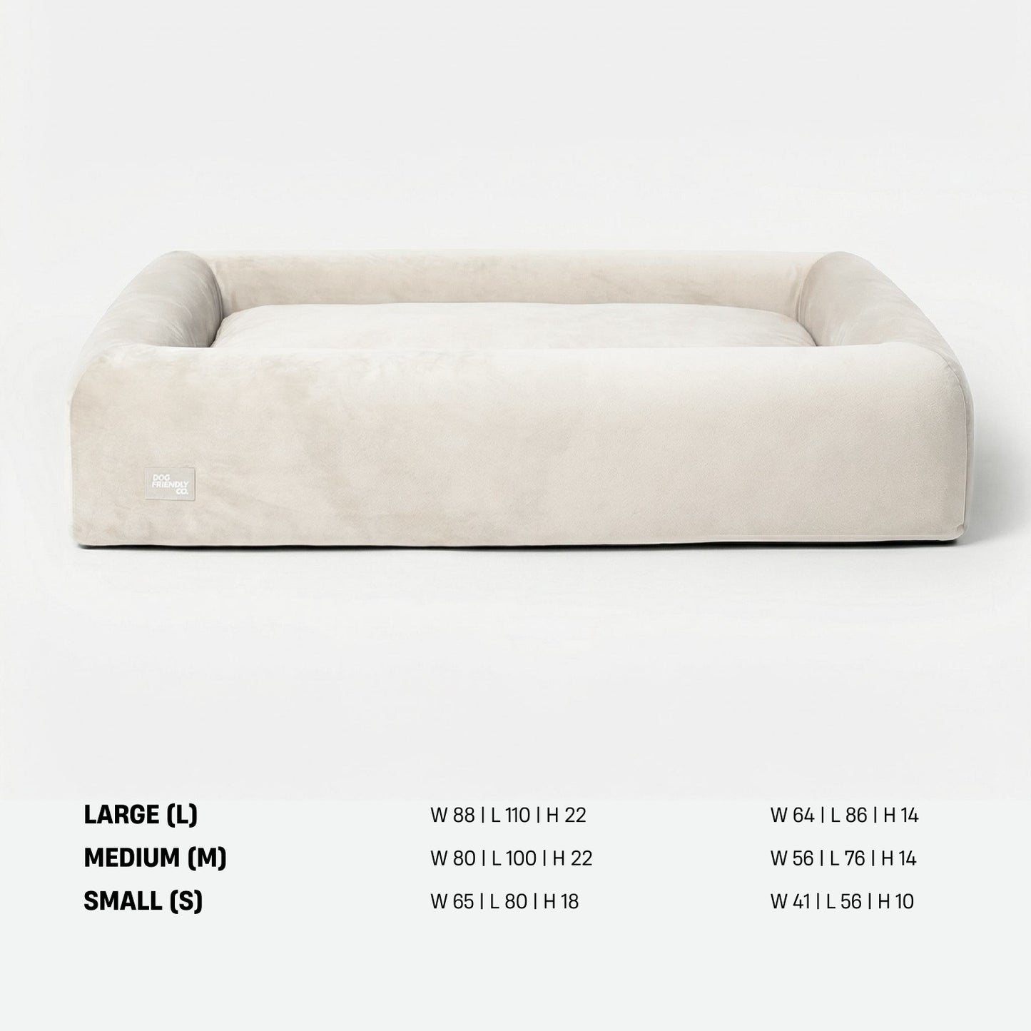 Premium Orthopedic Memory Foam Dog Bed - Beige (Small)