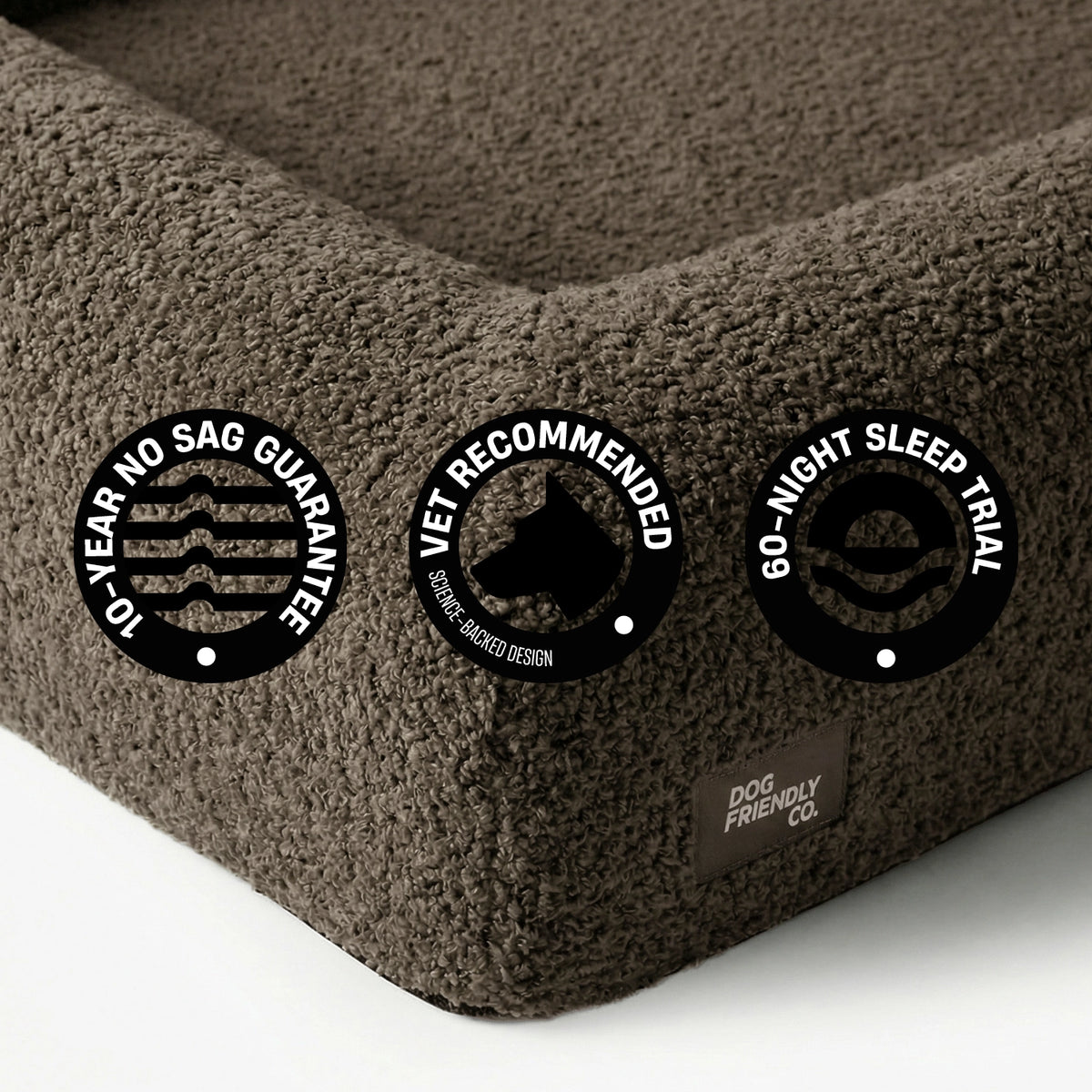 Dog Friendly Lifetime Warranty 60-Night Risk Free Trial.