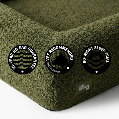 Dog Friendly Lifetime Warranty 60-Night Risk Free Trial.