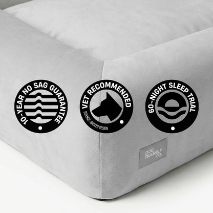 Dog Friendly Lifetime Warranty 60-Night Risk Free Trial.