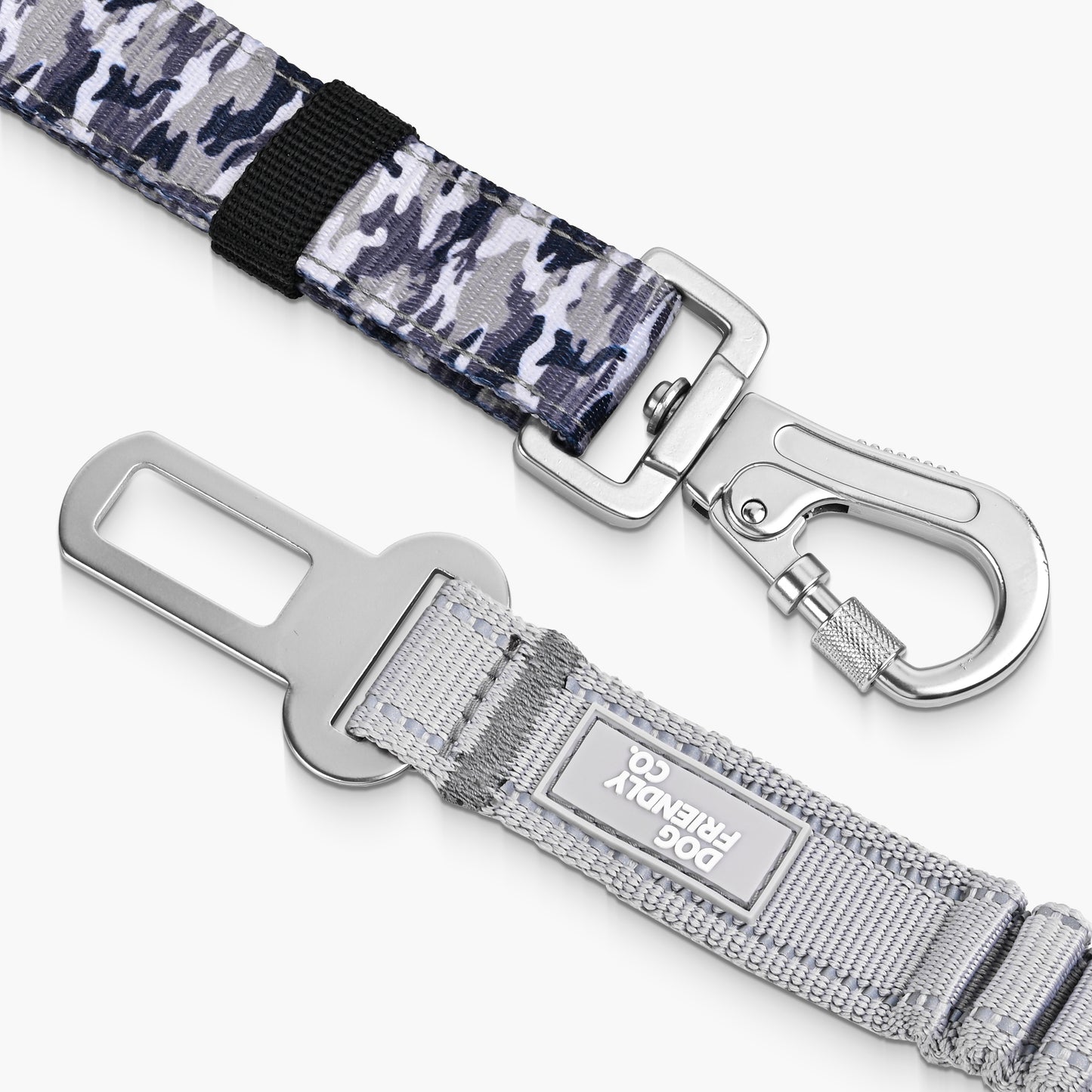 Dog Seat Belt - Grey Camo