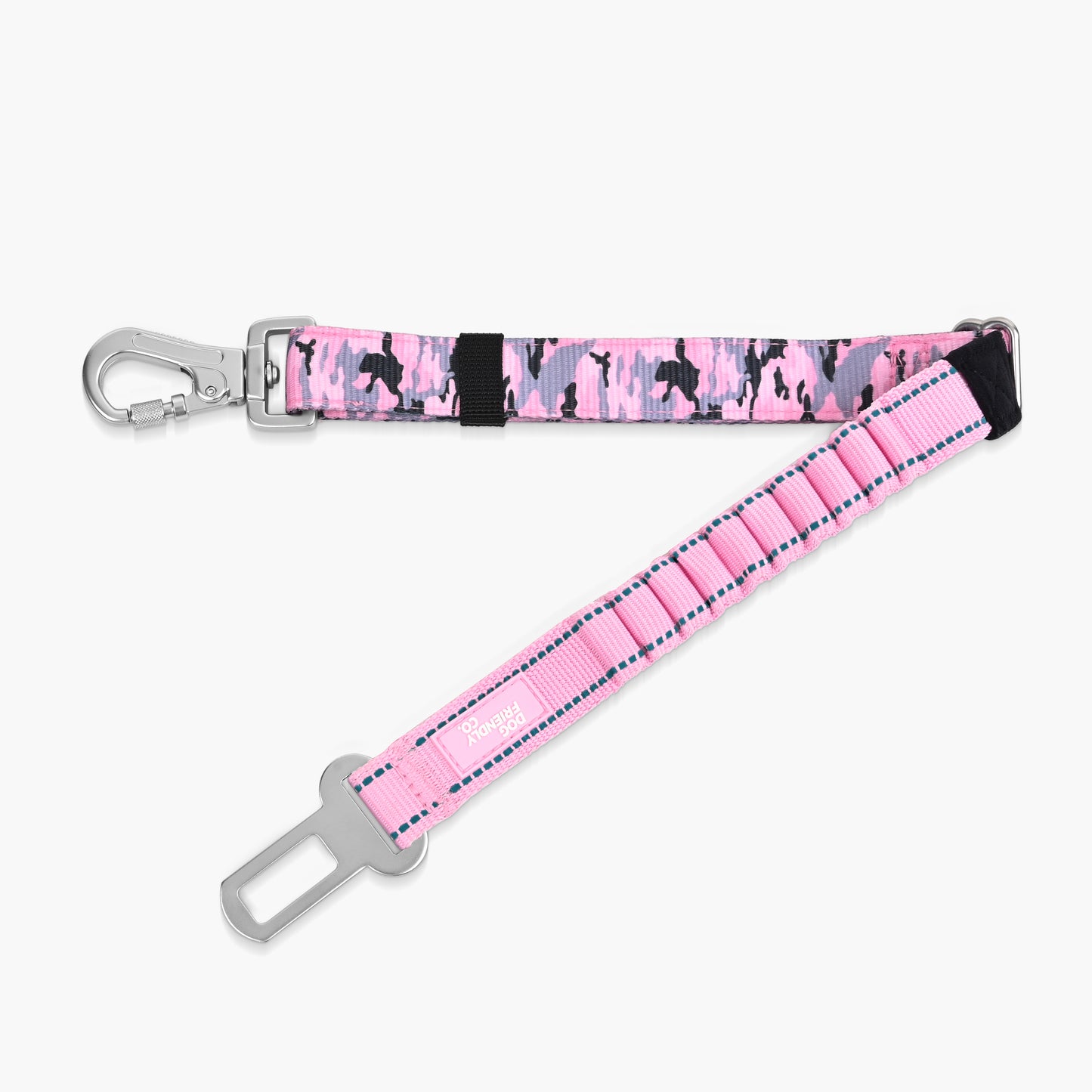 Dog Seat Belt - Pink Camo