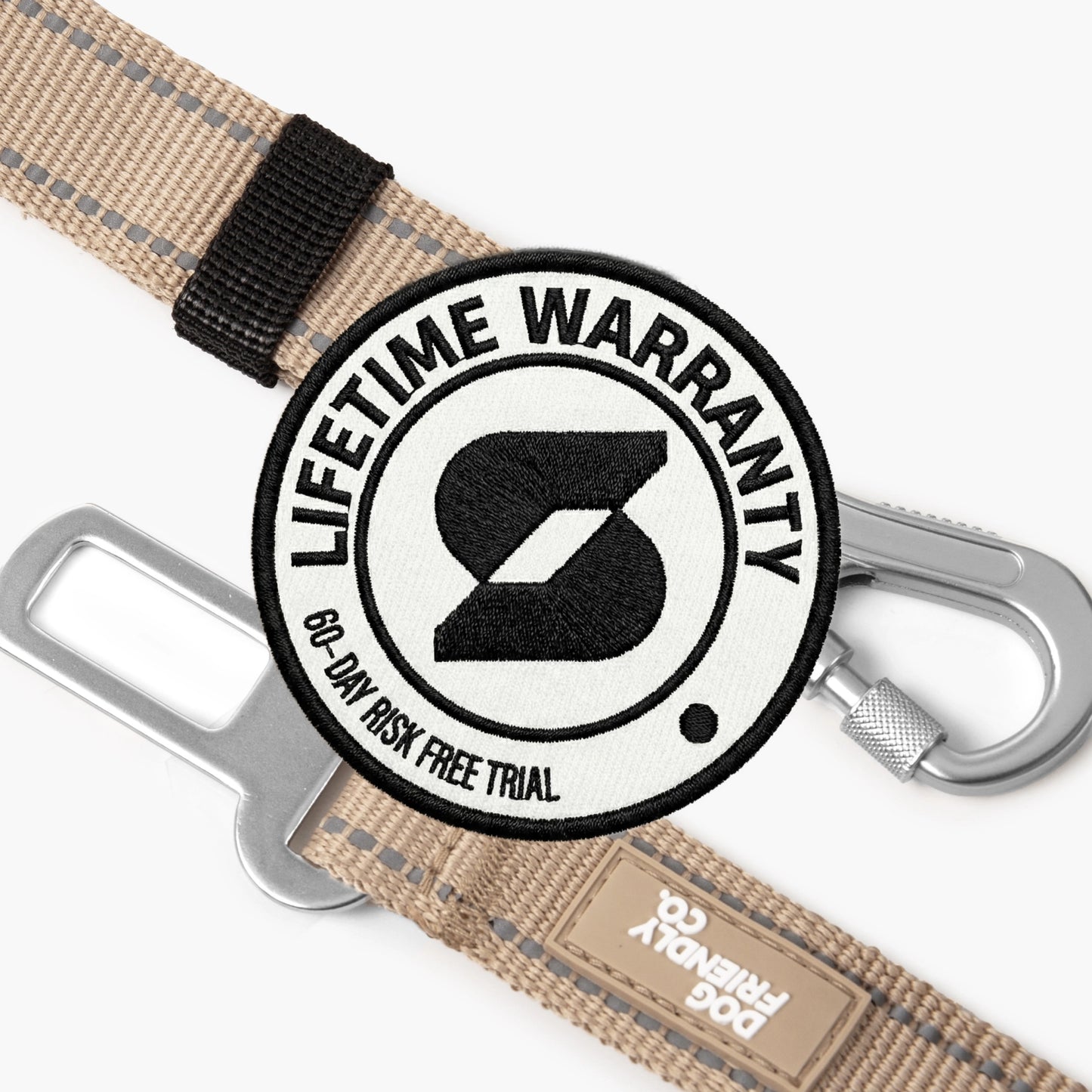 Dog Seat Belt - Brown
